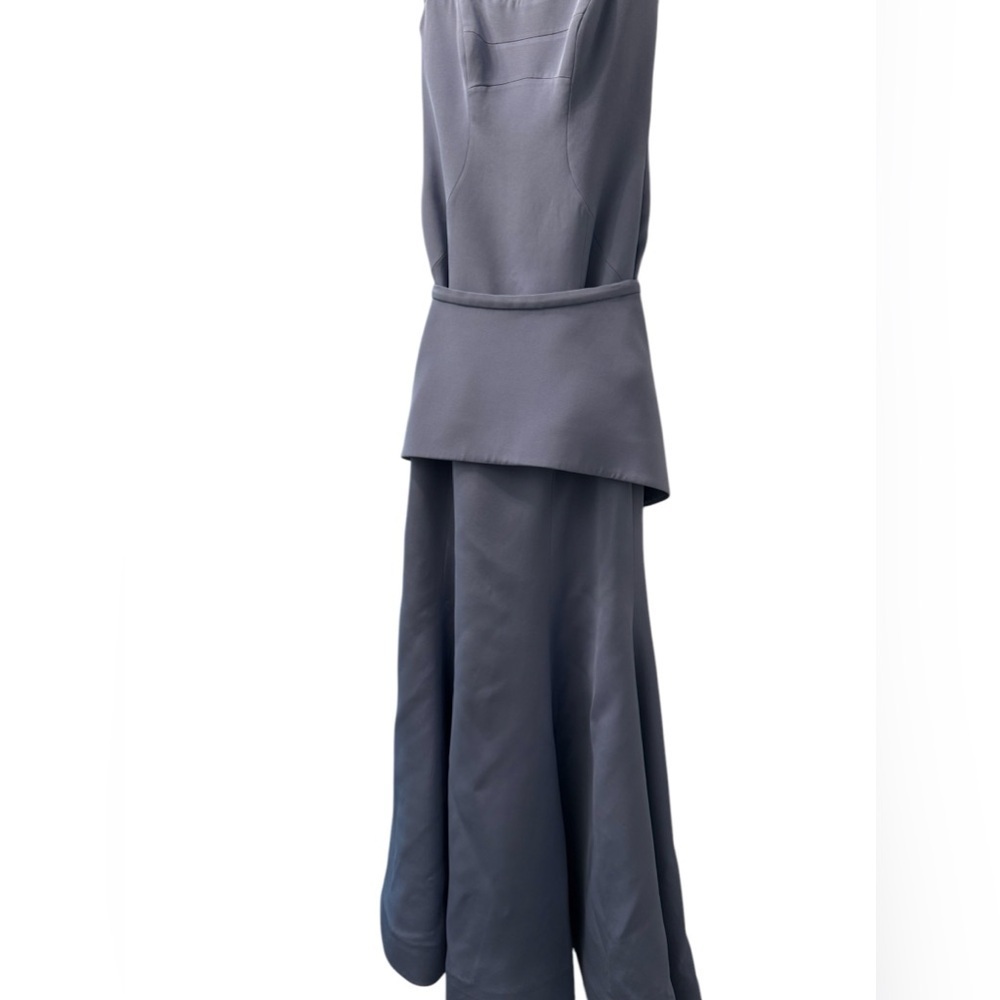 Romona Keveza Light Blue Strapless Mother of the Bride Gown Maxi Dress size 4 - Picture 7 of 9